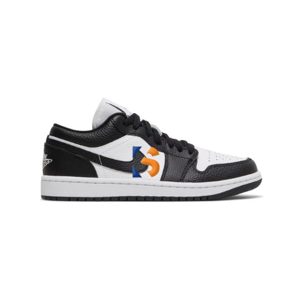Sepatu Sneakers Nike Air Jordan 1 Low SE Homage Split White Black