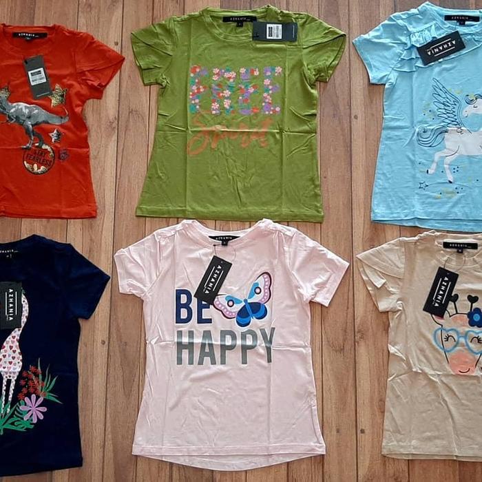 Kaos anak lengan pendek & lengan panjang Azhania
