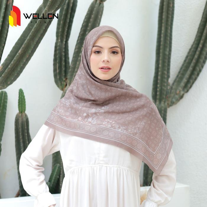 Spesial Cetak Hijab Scraf Voal Asoka Series / Print Jilbab Custom Nama Logo