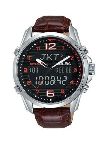 Alba Digital AZ4033X1 World Time Brown AZ4033 Original