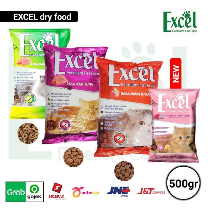 EXCEL CAT FOOD 500gr makanan kucing - DONUT tuna