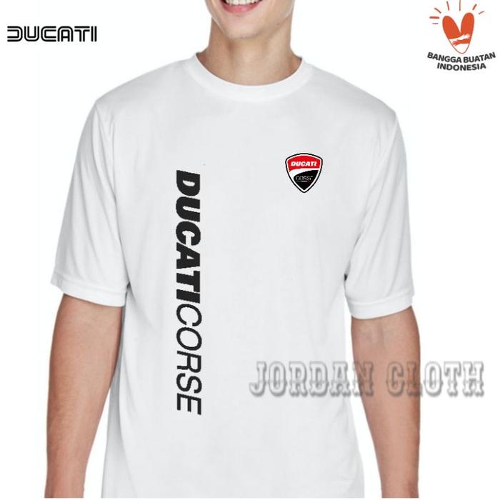 Tshirt Baju Kaos Ducati Corse Font Vertical