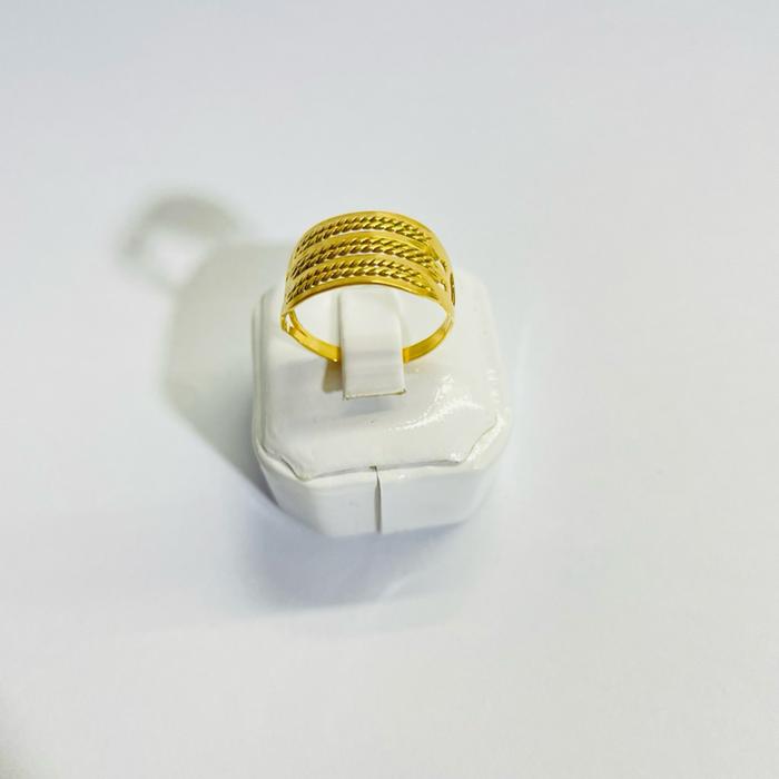 CINCIN DOUBLE 3 1.5 GRAM CINCIN RANTAI REL 1.5 GRAM DAN CINCIN OMBAK 1 GRAM