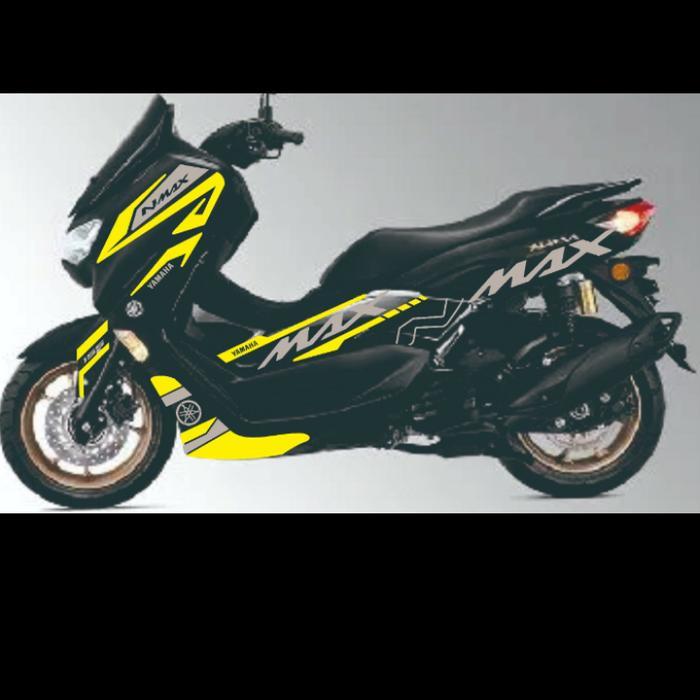 STRIPING CUTTING STICKER YAMAHA NMAX NEW 2020 ABU-ABU KUNING [NTS]
