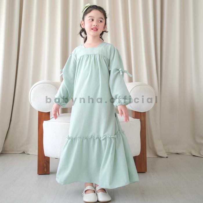 Gamis Anak Perempuan Model Madina Bahan Katun Premium Usia 1 2 3 4 5 6 7 8 Tahun