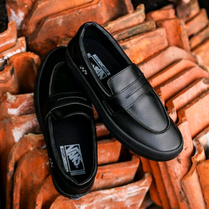 Vans Slip On Pro Skate Loafer Leather All Black