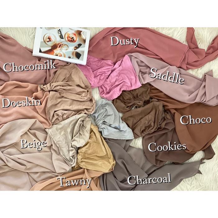 Hijab Segitiga Inner Instan Bawal Ceruty Babydoll Jilbab Segiempat