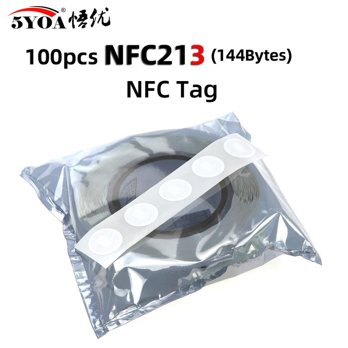 100pcs/lot NFC Tag NFC213 Label 213 Stickers Tags Badges Lable