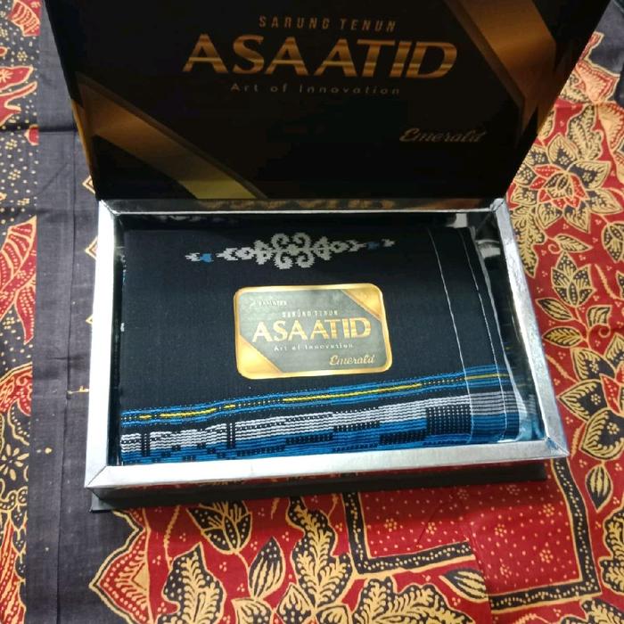 Sarung Assatid Emerald Tenun Pria Muslim
