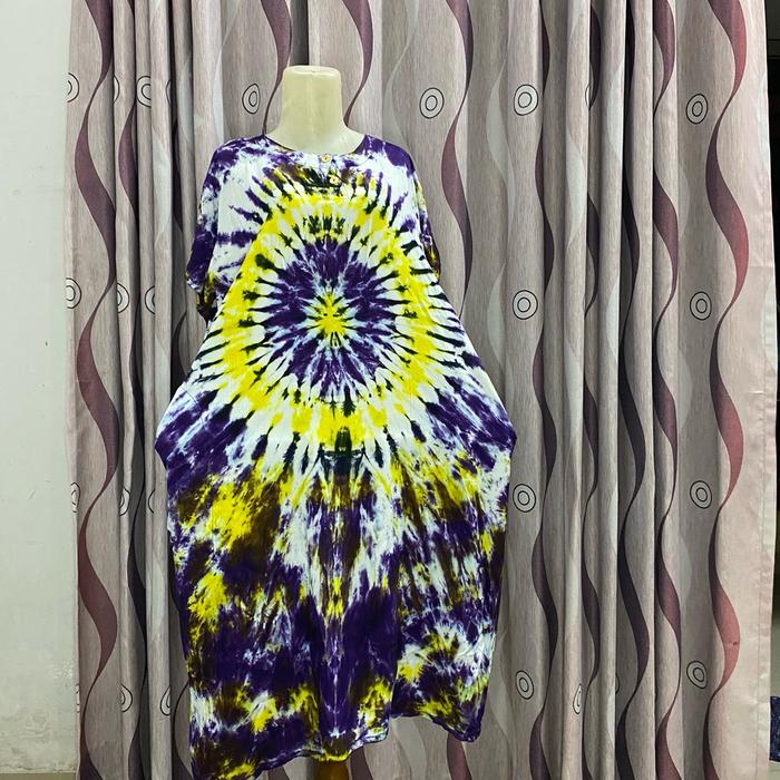 Daster Tie Dye Kancing Motif Bali Premium