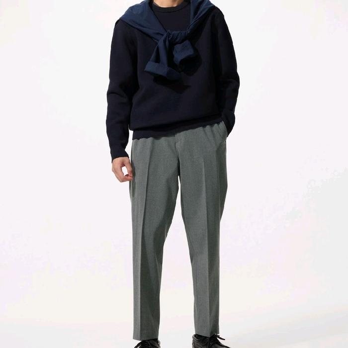 Uniqlo Celana Smart Ankle Rapi Pants Original Jastip Bahan 2 Way Stretch Nyaman Tidak Mudah Kusut Fa
