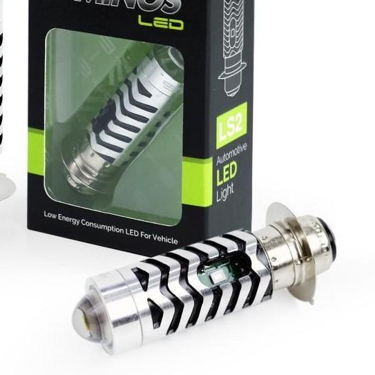 LUXIMOS LAMPU DEPAN MOTOR MINI LASER PROJIE DEVIL EYE RGB H6 PUTIH KUNING LS2 WARNA BEAT FI VARIO 12