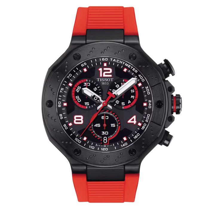 Tissot Motogp Special Edition Black Red Rubber Strapt