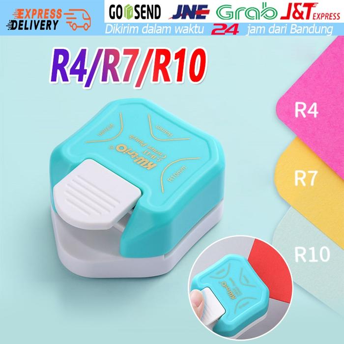 3 in 1 Round Corner R4 R7 R10 Pemotong Kertas Sudut Corner Rounder Punch Paper Corner Cutter