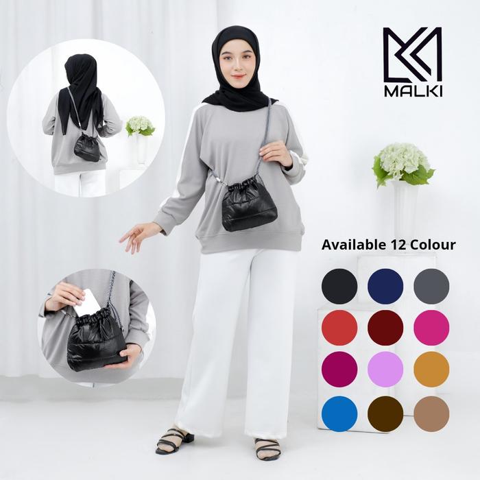 Puffybag Prusik Strap| Slingbag Tali Perusik Tas wanita remaja dewasa| fluffybag mini hologram nylon