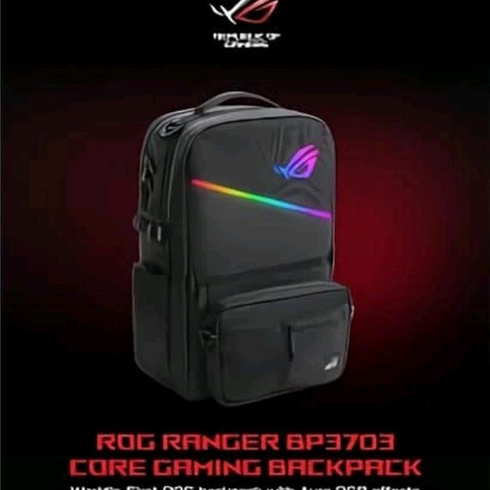 ASUS ROG Ranger BP3703 Core Gaming Backpack Tas Gaming ROG BP3073 Baru dengan Desain RGB