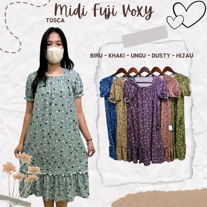 Daster Fuji Voxy, Daster Pendek Wanita Voxy Bahan Adem Lembut Nyaman Dipakai