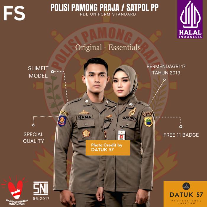 [FULL SET] Original Essentials by Datuk 57 : Seragam Kemeja Atasan Bawahan Celana Rok PDL 1 PDL 2 Pa