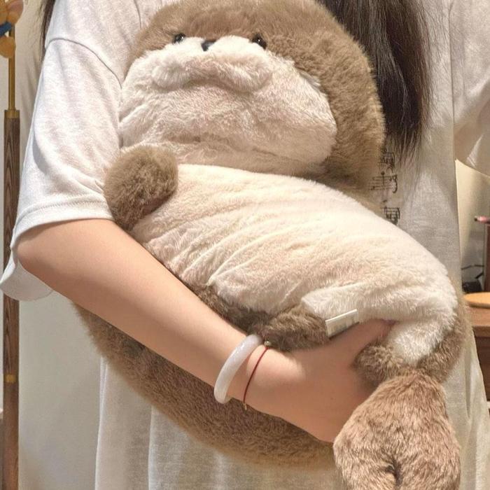 Cute Seal Plush Toy Lifelike Stuffed Marine Life Sea Otter Soft Doll Kawaii Sea Creature Sea Otter P