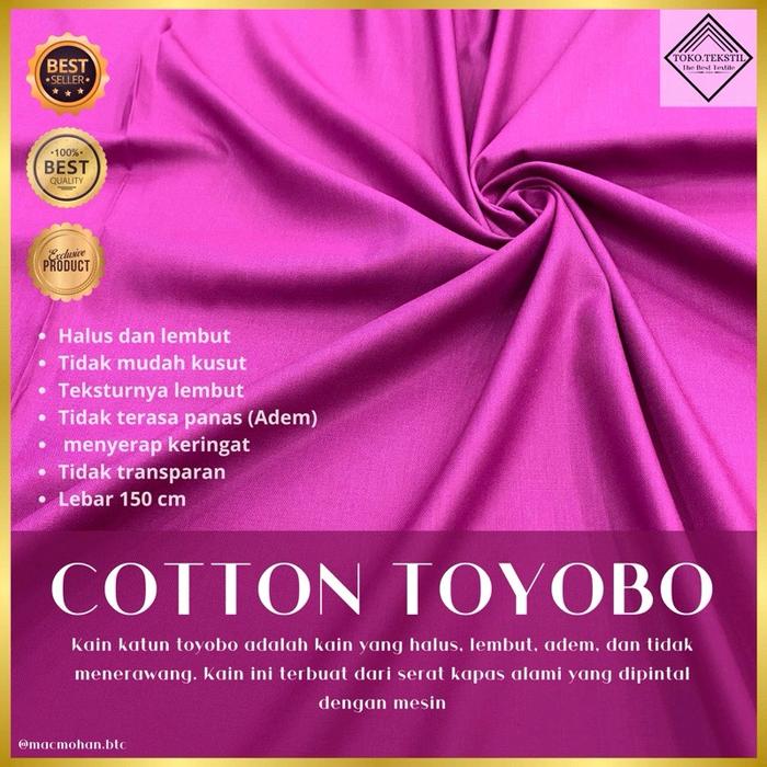 Kain Katun Toyobo / Kain Toyobo / Katun Toyobo / Seragam / Sekolah / TPA / Gamis / Pengajian / Kelua