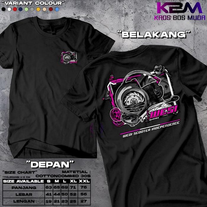 [24S Katun 100%Cotton] Tshirt Kaos SCOOTER INDEPENDENCE garage Vespa Sprint Piagio Vespa matic Kaos 