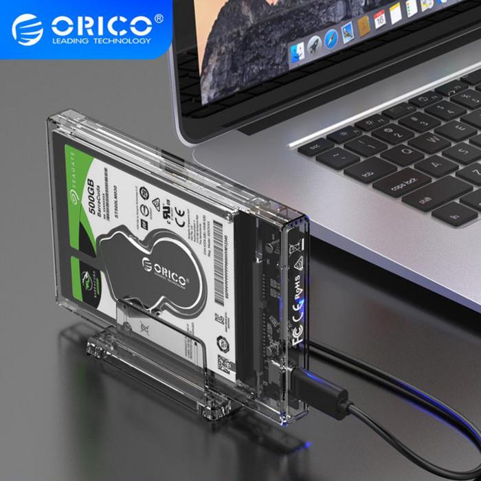 ORICO Transparent External HDD Enclosure 2.5" HDD Case SATA to USB