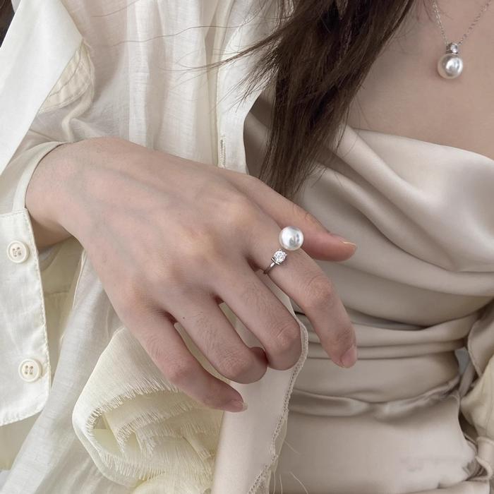 PEARL JINJU Ring - Platinum Plated Ring