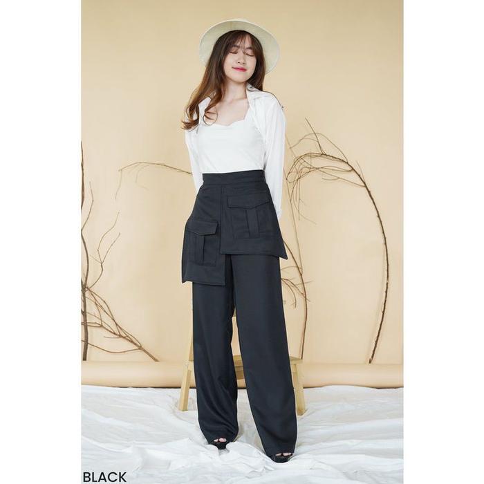 KULOT BESS PALAZO POCKET PANTS HIGHWAIST POCKET PANTS CELANA KULOT PANJANG WANITA KEKINIAN POCKET PA