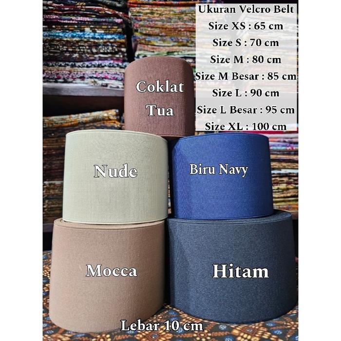 Velcro Belt Lebar 10 Cm Anti Ribet Berkain