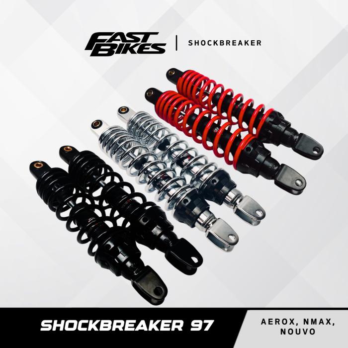 Shockbreaker Fastbikes Shock Dual Motor Matic NMAX AEROX Nouvo PCX 280 320 340 MM Shock Belakang 97