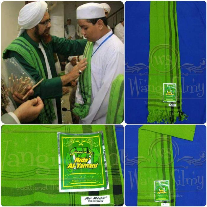 Ar Rida' Yamani Hijau - Sorban Arrida - Sorban Yaman - Kashmiri Yamani