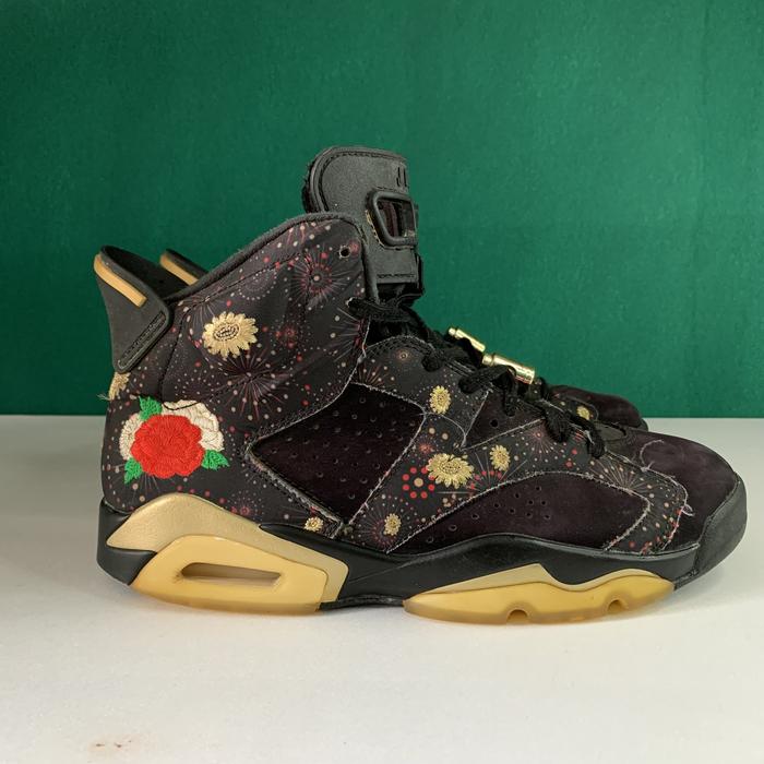 sepatu second Nike Air Jordan 6 Retro warna hitam high