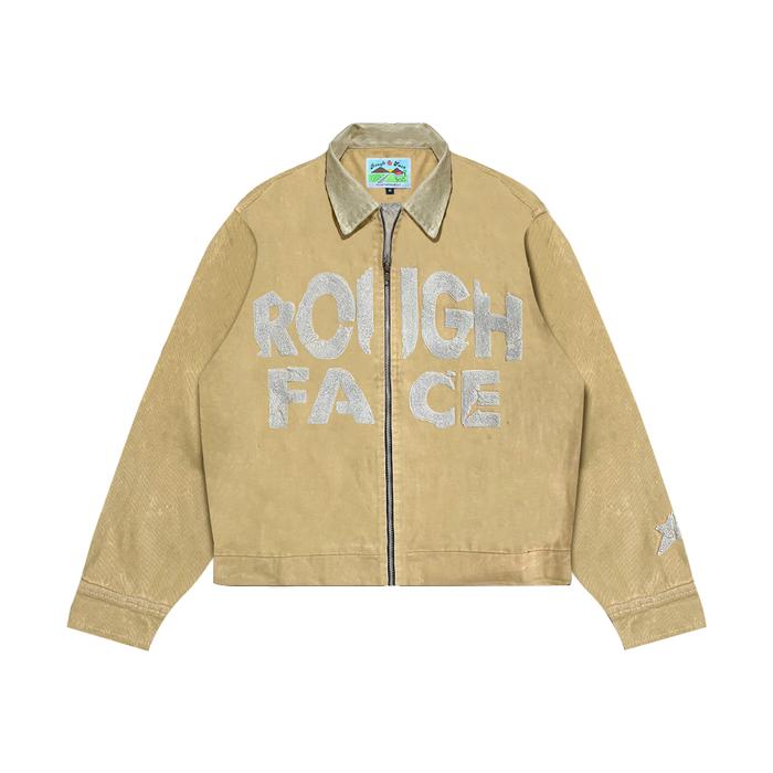 Sociale - Work Jacket Free York State Vintage Washed Bordir Handuk Cream Canvas twill 12oz