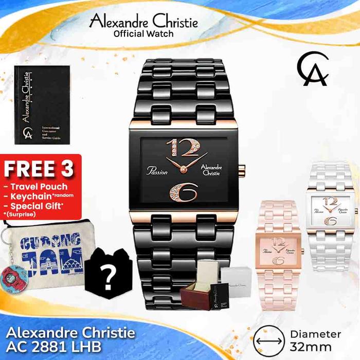 Alexandre Christie Wanita AC 2881 LHB AC 2881 AC2881LHB Stainless Steel