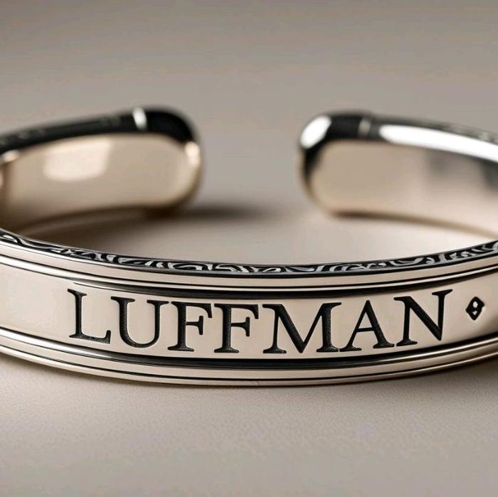 gelang imitasi lufman bahan tahan karat awet