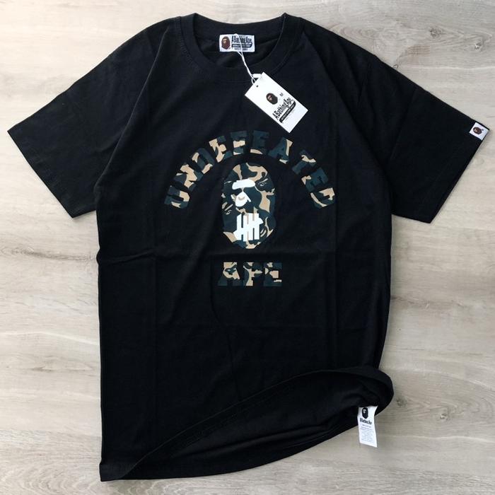 [COD]Baju Bape Undefeated Kaos Bape x UND Pria Tshirt Bape Baju A Bathing Ape Logo Camo