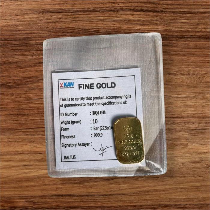 Replika Emas Antam Retro Logam Mulia 25gram untuk hadiah/kado/seserahan