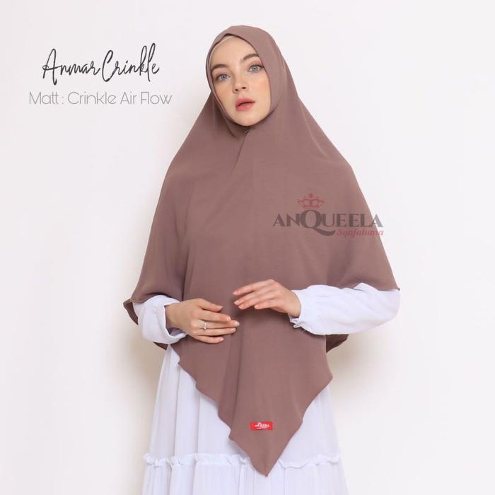 Dapatkan Anqueela Khimar Anmar Crinkel / Jilbab Kringkel / Bergo Instan Crinkle/ Kerudung Syari Jumb