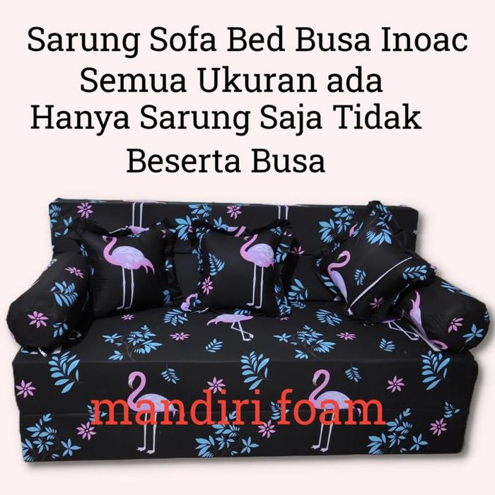 Sarung Sofabed Inoac Cover Sofabed Resleting Tebal 20cm Ukuran 180,160,145,120,Sprei Resleting Inoac