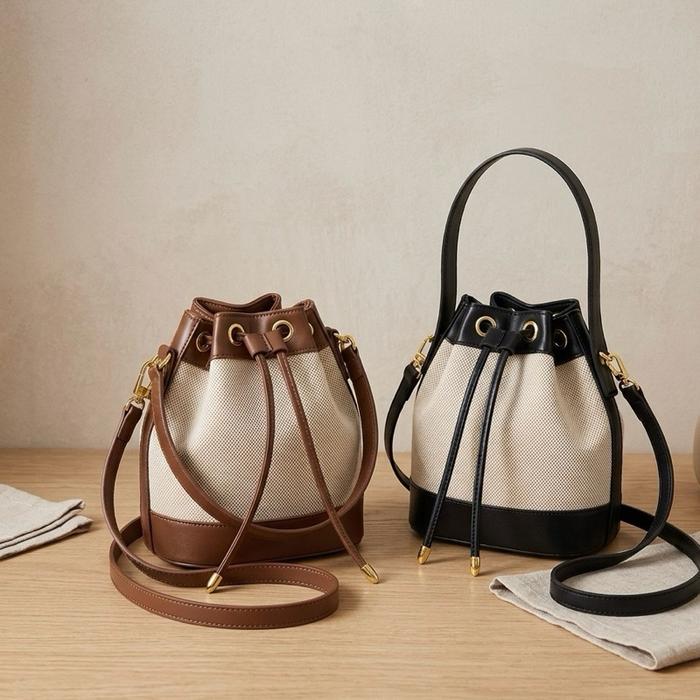 Chloe Canvas - Bucket Bag - Tas Selempang - Tas Wanita