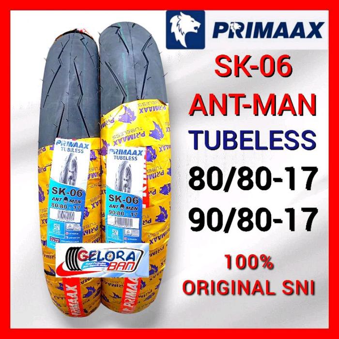 Ban Tubeless Primaax Sk-06 80/80-17 Ban 90/80-17 Ant man ban donat 90/80-17 ban donat ring 17 ban mo