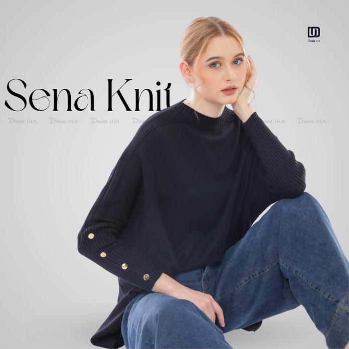 DISTRICT DEA - Sena Knit / Batwing Knit / Batwing Rajut / Rajut Kancing / Batwing kancing emas / ata