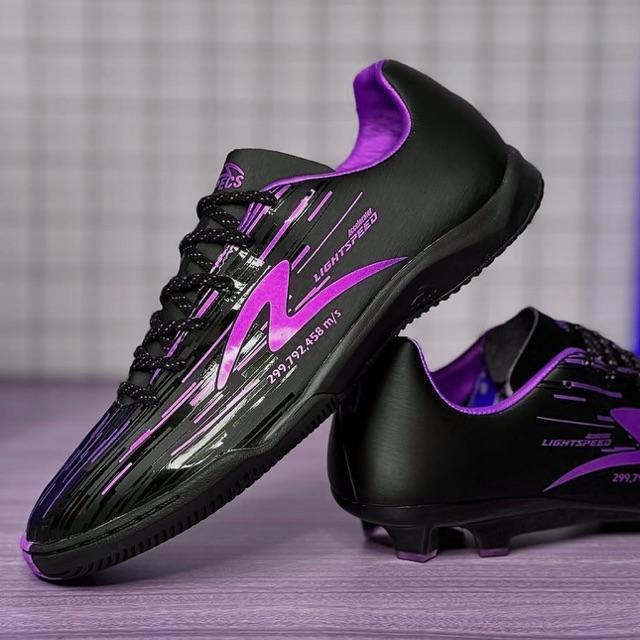 Sepatu Futsal Specs Lightspeed Reborn In Black-Purple untuk Anak & Dewasa, Termasuk Box | HOT - Hita
