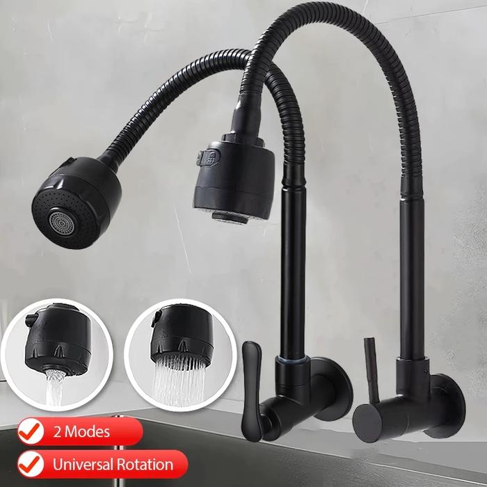 Keran Cuci Piring Kran Angsa Keran Wastafel Keran Angsa Flexible - 1/2 Inch Kran Tembok Kran Sink Fl
