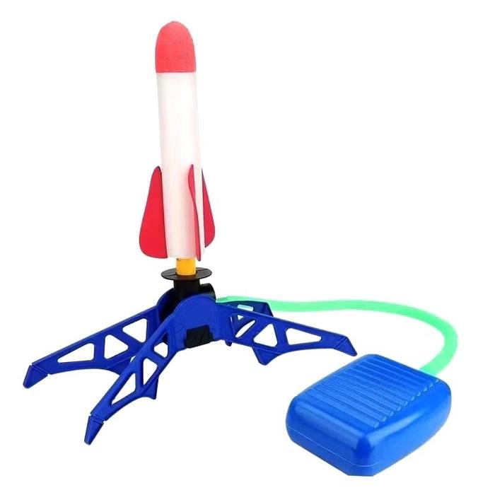 {BG} Mainan Roket Terbang Ketapel Menginjak Pedal Rocket Playset Untuk Permainan Anak / Roket Pelunc