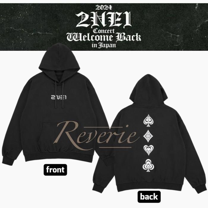 HOODIE 2NE1 MERCH CONCERT WELCOME BACK TOUR KPOP FANS IDOL BLACKJACK