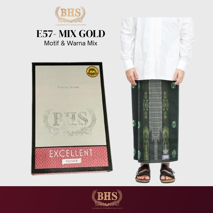 Sarung BHS Excellent Silver Motif E57 Motif JGH, JGB, JSK, JGK (Mix)
