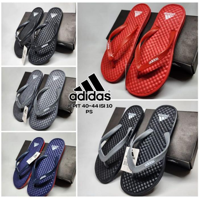 SENDAL JEPIT ADIDAS SENDAL KARET SANDAL PRIA WANITA 39 40 41 42 43 44 BEST SELLER