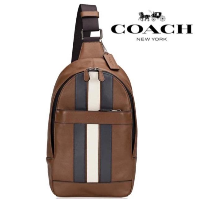 COACH CROSSBODY F72226 - Charles Pack Varsity Leather / Saddle Midnight (Second)
