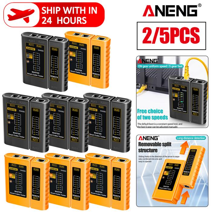 ANENG M469D RJ45 Cable lan tester Network Cable Tester RJ45 RJ11 RJ12